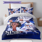 Spurs meeskond Voodipesu Tekikomplekt Tekikate Padjap&uuml;&uuml;r Kodukaunistus S&uuml;nnip&auml;evakingitus (1 * tekikott + 2 * padjap&uuml;&uuml;ri, ilma s&uuml;damikuta) 135x200cm