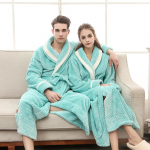 Unisex talvine pikendatud Coralline pl&uuml;&uuml;sr&auml;tt hommikumantel pikkade varrukatega hommikumantel M