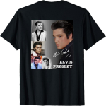 Great Moment Store Meeste Elvis Presley Prinditud T-s&auml;rk, Must, V&auml;ike S must
