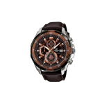 Casio EDIFICE seeria lihtne ja vabaaja kvartsmehhanism nahkrihm Jaapani ja Korea kell meeste kell must sihverplaat EFR-539L-5AV must