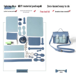 DIY K&auml;sit&ouml;&ouml; V&auml;ike Cambridge Crossbody Koti Komplekt: Heegeln&otilde;el, l&otilde;ng ja juhend on kaasas gray
