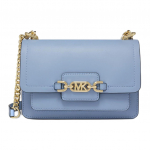 Michael Kors Heather Br&auml;ndi logo Metallist detailid Mini &otilde;la-ristkorralik kott Naiste kotid Prantsuse sinine 32S2G7HC0L457 Shopping Bag Set(Basic Set+Shopping Bag)