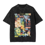 Pestud Vintage Tame Impala Graafilise Prindiga T-s&auml;rk Meeste R&otilde;ivad Pop-Rock B&auml;ndi T-s&auml;rk Mehed Naised Mood Retro &Uuml;lem&otilde;&otilde;dulised T-s&auml;rgid M gray