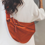 Naiste Crossbody kott Suure mahutavusega Fashi Spordi Sling kott Meeste Trendikas &Otilde;pilase Mitmek&uuml;lgne T&ouml;&ouml;le reisimiseks kott oranž