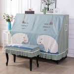 T&auml;ielik klaverikate Minimalistlik tikitud klaverikate paksendatud riidest tabureti kate pestav mitmev&auml;rviline klaveritolm Single stool cover