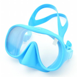 Professionaalne veealune sukeldumismask Sukeldumismask Snorgeldamismask Paindlik silikoonist suur raam One Size sinine
