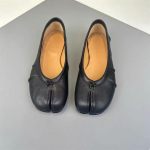 Eraldatud varbad Naiste Baleriinad Kingad Pehme Nahk Mugavad Jalan&otilde;ud Retro Slip-on Loafers Daamide Vabaaja Kingad 39 orange