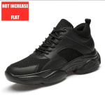 Platvorm 6cm 8cm Liftkingad Meeste Spordikadud Madala l&otilde;ikega K&otilde;rgust suurendavad Kingad N&auml;htamatu Mees Taller T&otilde;stvad Kingad 44 black