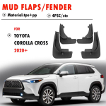TOYOTA COROLLA CROSSI jaoks Poritiiva Kaitsmed Porikaitse Flaps Pritsmekaitse Porikaitse Autotarvikud 4 tk 2024 2025 2026 must
