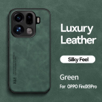 EUCAGR Luksuslik PU Nahast Magnetiline P&otilde;rutuskindel Tagakate OPPO Find X9 Pro X9Pro jaoks Metallplaadiga Telefonikarp OPPO Find X9 jaoks For OPPO Find X9 Pro roheline