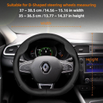 AVJ1 Sobib Renault'le &Uuml;li&otilde;huke Hingav Nahast Roolikate Sobib Megane 3 2 4 Clio4 5 Captur Trafic Scenic2 Austral Kangoo jaoks