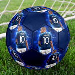 1 tk Mbappe jalgpall Suurus 5 Sisejalgpall Moodne V&auml;rviline Tagahoovi m&auml;ng - Suurep&auml;rane spordif&auml;nnidele Kingitus HE75 blue