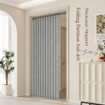 Puurimiseta kokkupandav uksekardin Elegantne stiil Kodu privaatsuse eraldaja Pehme vahesein magamistoa elutoa kontori kardina jaoks 100x180cm hall v&auml;rv