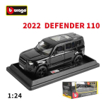 Bburago 1:24 Land Rover Defender 110 Valatud Sulamist Auto Mudel Art Deco Kollektsioon M&auml;nguasi Kingitus Tehase Volitusega gray