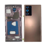 Telefoni korpus Samsung Galaxy Note 20 Ultra 4G 5G N985 N986 jaoks Keskraam Aku tagakaas LCD raami raam MF add BC-Gold beige
