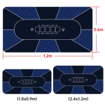Texas Hold'em Suur XXL Kummist libisemiskindel Veekindel Kaasaskantav Lauamatt Pokkeri Hiirematt Klaviatuuri Kontorilaua M&auml;ngijate Paigutus 40cmx90cm(15.7x35.4inch)