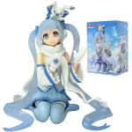 17CM Hatsune Miku X Cinnamoroll Anime Kuju Kawaii PVC Mudel Koguja Kaunistus Kingitus