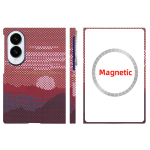 Samsung Galaxy Z Fold 8 jaoks Aramid S&uuml;sinikkiust &Uuml;mbris Kevlar Kate &Uuml;li&otilde;huke Kerge Kiirguskindel Kaitse&uuml;mbris Vastupidav Tugev Galaxy Z Fold 8