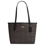 COACH City kunstnahast &otilde;lakott Keskmine Naiste P&auml;hklipruun & Must CU759-IMXAQ One Size 1 black