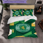 Sporting CP FC teemaline voodipesukomplekt 3 osa Tekikoti komplekt Dekoratiivne voodipesu teismeliste toale Kodu kaunistus 135cm*200cm