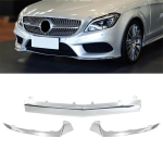 3 tk Eesmise kaitseraua kroomliist Mercedes-Benz 15-18 CLS 63 AMG CLS 400 jaoks gray