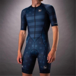 Meeste triatlonisuit Jalgrattas&otilde;it Jooksmine Ujumine &Uuml;hes t&uuml;kis Performance varustus Kiirkuiv Lycra s&auml;rk 5XL gray