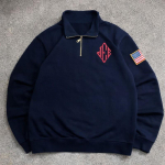 Suur kapuutsiga dressipluus tikitud kirjadega Unisex Streetwear Pikkade varrukatega pullover Teismelistele T&auml;iskasvanutele XL sinine