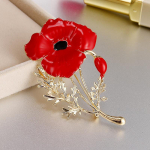 Uued Creative Carnations Pross Pins Punased Lilled Prossid Naistele Kullav&auml;rvi Email Pins