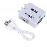 Mini AV2VGA videomuundur AV RCA videomuundur da