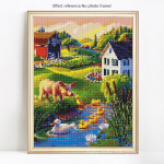 Teemantmaaling T&auml;isringselt Saabumine Scenic Country House Teemanttikandid 20X30