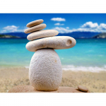 Teemantmaali maastik mere kuhjamine kivid kividest ristpistes t&auml;is&uuml;mmargused teemanttikandid 20X30CM