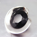 Les Tr&eacute;sors De Lily [F6319] - Pendentif Argent 'Chlo&eacute;' Noir must
