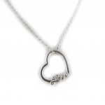 Altesse [L0369] - Collier argent 'Love' h&otilde;be