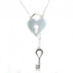 Dolce Vita [L2603] - Sautoir Cr&eacute;ateur 'Love' blanc argent&eacute; valge