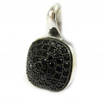 Les Tr&eacute;sors De Lily [L6685] - Pendentif Argent 'Sissi' noir must