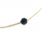 Les Tr&eacute;sors De Lily [M0642] - Bracelet Plaqu&eacute; Or 'Sissi' bleu - 6 mm sinine