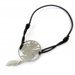 Les Tr&eacute;sors De Lily [N8101] - Bracelet fantaisie 'Carmen' argent&eacute; (colombe) h&otilde;be