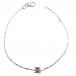 Les Tr&eacute;sors De Lily [P9279] &ndash; h&otilde;bedane k&auml;ev&otilde;ru 'Essentiel' h&otilde;bevalge (roodiumiga kaetud) &ndash; 5 mm h&otilde;be