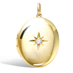 Les Tr&eacute;sors De Lily [Q4043] - Pendentif plaqu&eacute; or 'Secrets' dor&eacute; (cassolette) - 25x20 mm valge