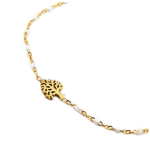 Les Tr&eacute;sors De Lily [R0236] - disainer terasest k&auml;ev&otilde;ru  Elupuu  valgest kullast - 10x8 mm valge