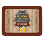 V&auml;ike prints [Q3788] - Metallist kandik 'S&otilde;numid' (&Otilde;llede ja kr&otilde;psude ja s&otilde;pradega &otilde;htute nimel) - 35x25 cm pruun