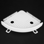 Vannitoa plastikust Snap up nurgariiul Du&scaron;ihoidik Seinahoidik &Scaron;ampoonihoidik 1PCS