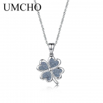 UMCHO Glitter Green neljalehelise ristiku kaelakee ripatsid naistele, riided, sobivad kaunistused, peened ehted