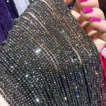 V&auml;ikesed helmed, looduslikust kivist helmed, turmaliin, safiir, 2,3, mm l&otilde;iguga lahtised helmed ehete valmistamiseks kaelakee DIY k&auml;ev&otilde;ru (38 cm) 3mm