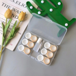 Kuue paari objektiivikohver l&auml;bipaistvad l&auml;&auml;tsede hoidmiseks m&otilde;eldud reisikott Khaki & White