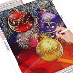 5D Teemantmaal Talvine DIY Kodukaunistus T&auml;isruudukujuline Teemanttikandid Bisd Mosaiik Loomade K&auml;sit&ouml;&ouml; kingitus Full Round (20X30CM)