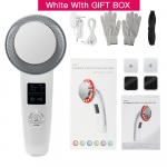 6 in 1 Ultraheli kavitatsiooniga keha salendav masseerija kaalulangus tselluliidivastane rasvap&otilde;letaja galvaaniline infrapuna EMS teraapiamasin UK Plug valge