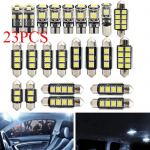 23 tk/komplekt universaalsete valgete led-autode salongitulede t&auml;ienduskomplekt veoautode LED-sisutulede jaoks 23Pcs