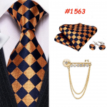 Barry.Wang kullast prossin&otilde;el koos lipsuga meestele 8 stiili lahe kaelaside taskur&auml;ti mansetin&ouml;&ouml;pide komplekt N-1563