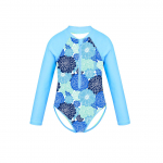 Lapsed T&uuml;drukud Laste ujumisriided Rannar&otilde;ivad Pikad varrukad Peopesaga tr&uuml;kitud lukuga ujumistrikoo Laste ujumiskost&uuml;&uuml;m l&ouml;&ouml;bekaitse 12-14Years sinine